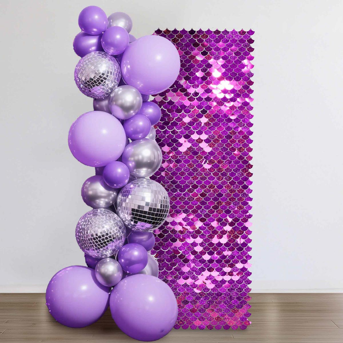 Event Party Backdrops Scallop Sequin Shimmer Wall