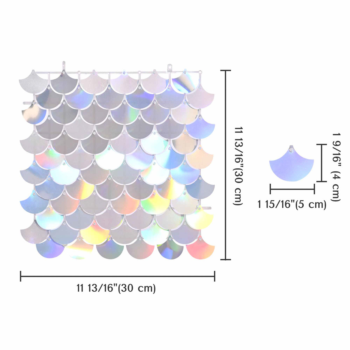 Event Party Backdrops Scallop Sequin Shimmer Wall