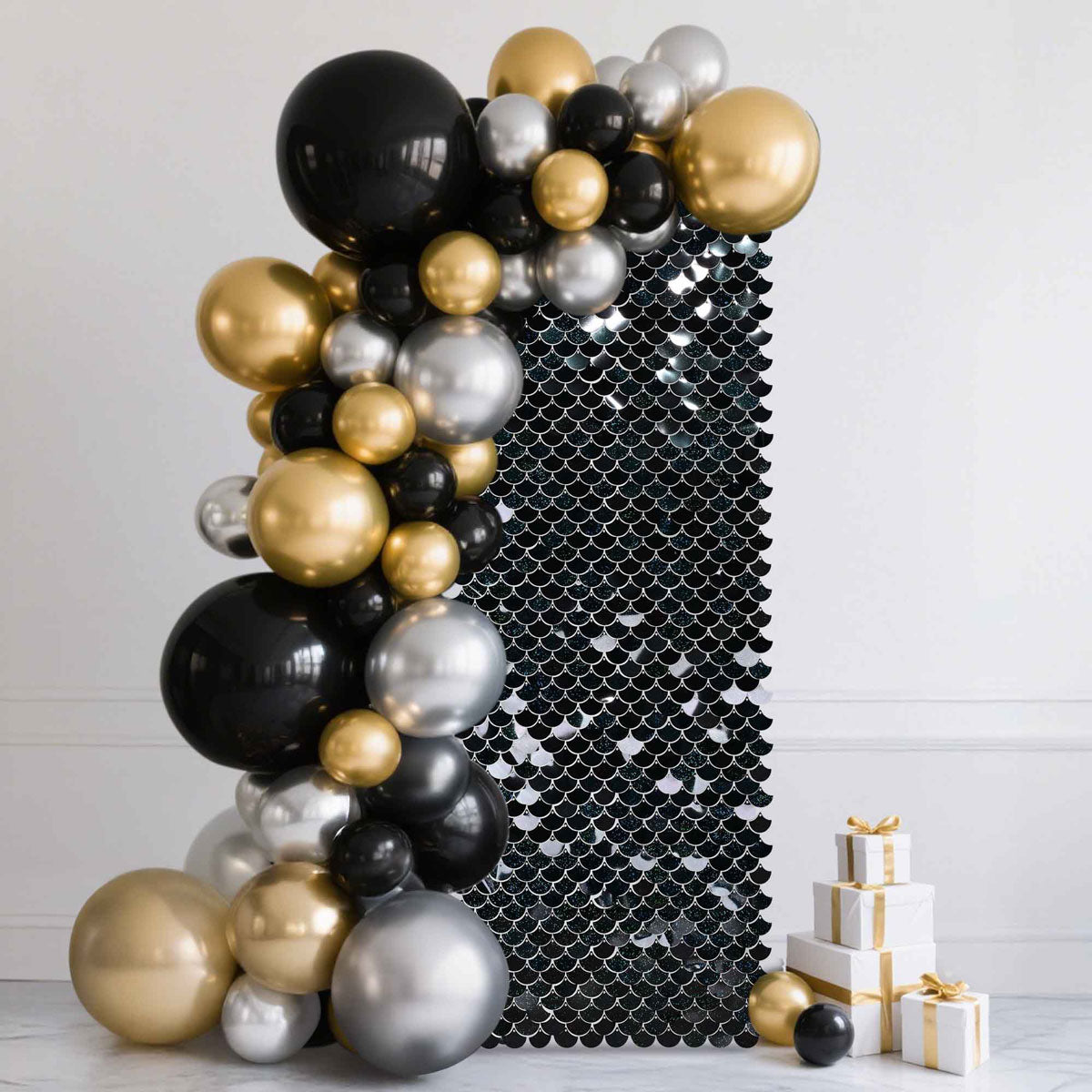 Event Party Backdrops Scallop Sequin Shimmer Wall