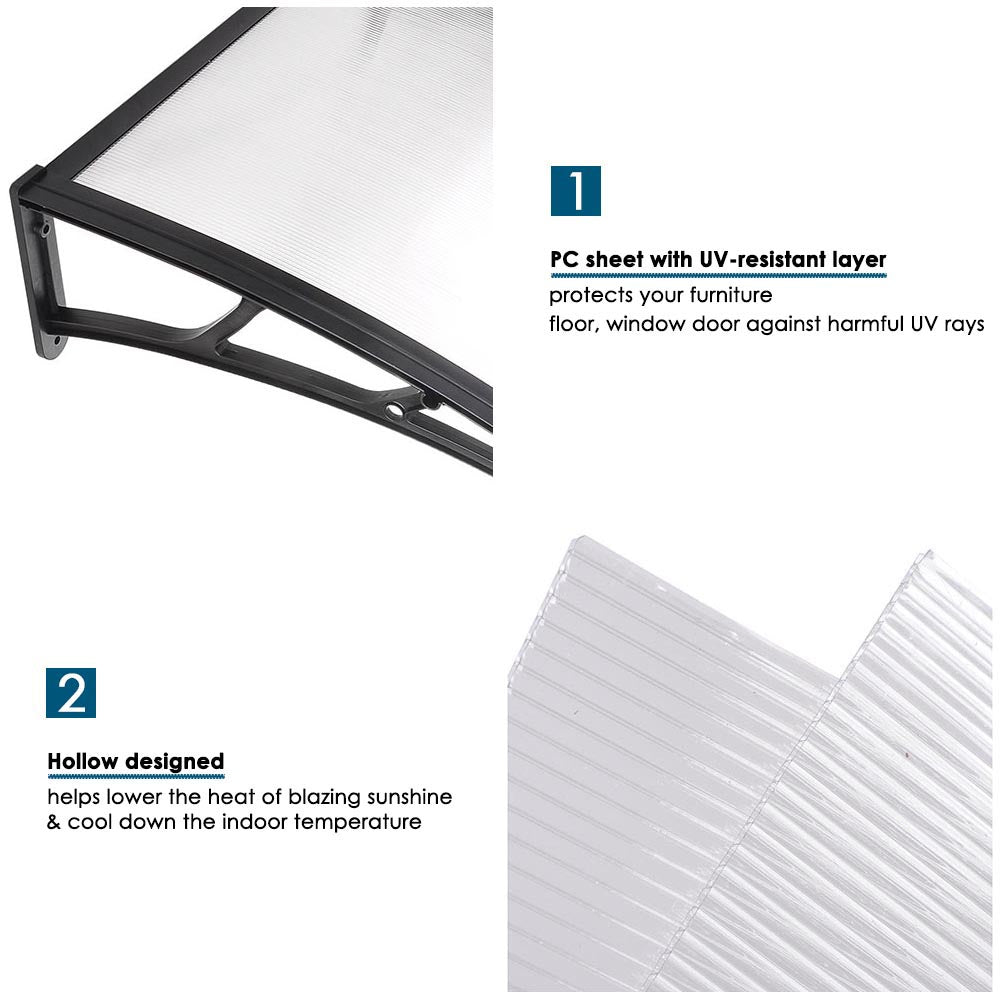 80x40 Door Window Awning Canopy
