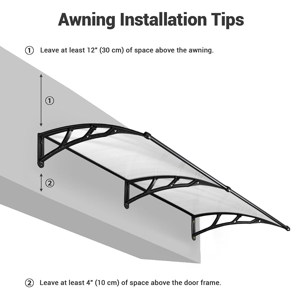 80x40 Door Window Awning Canopy