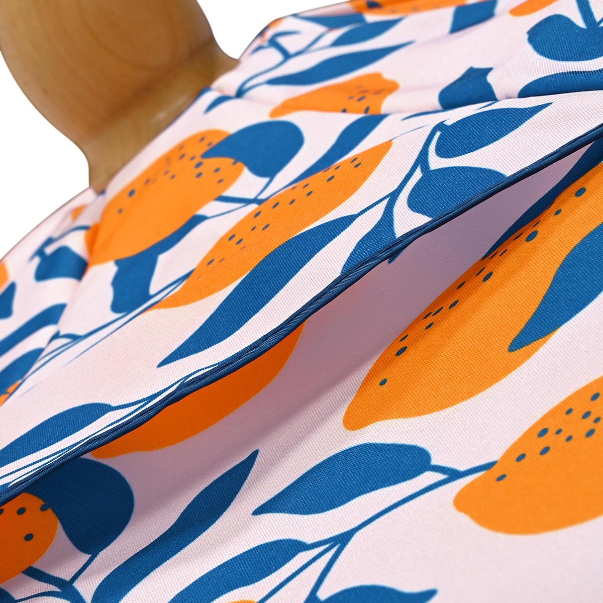 Our Beach Umbrella Patio Umbrella 6ft 8-rib Printed Lemon Tree