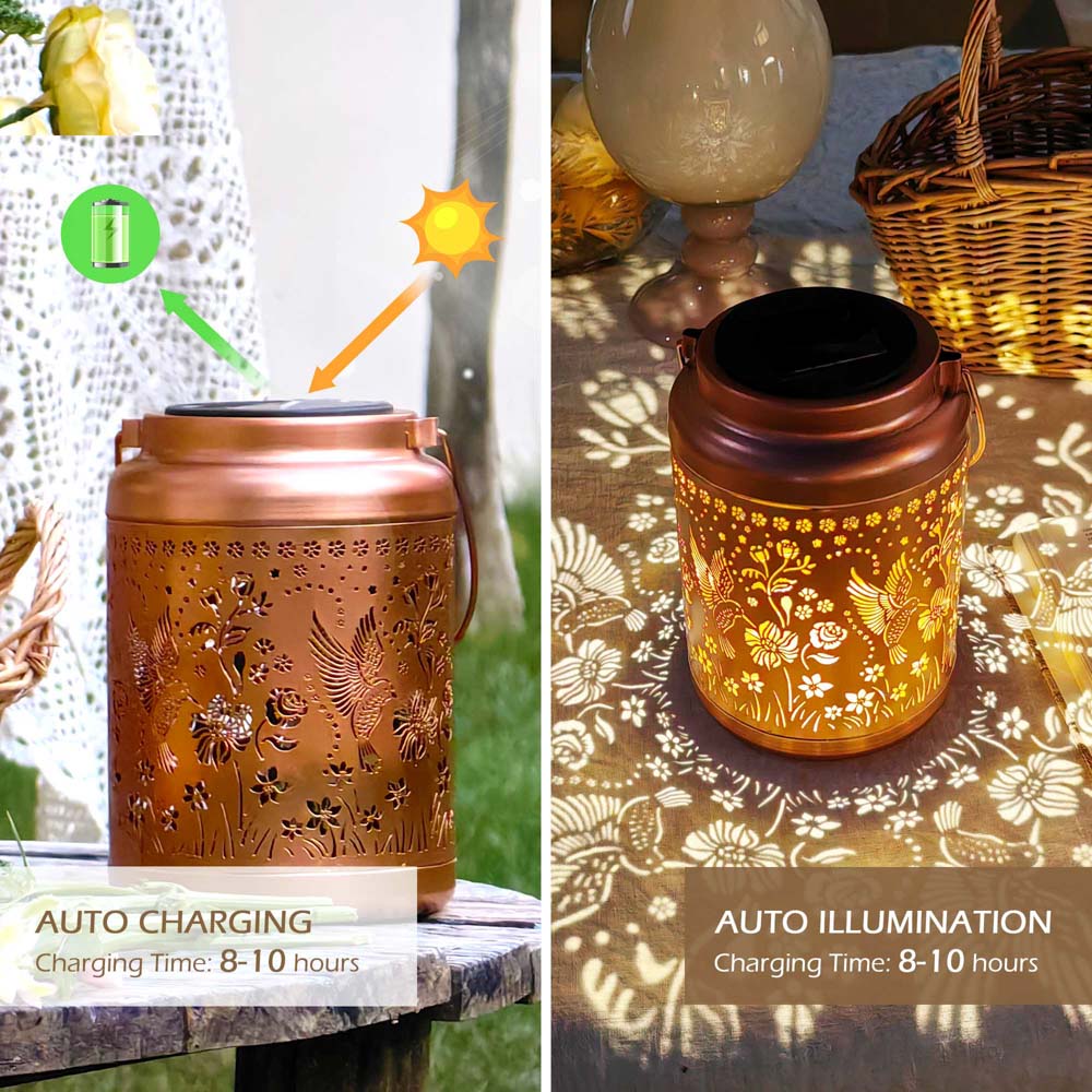 Solar Powered Lanterns Outdoor Garden Patio