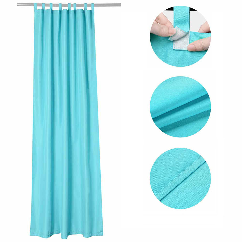 54Wx84H Outdoor Curtain with Velcro Tabs