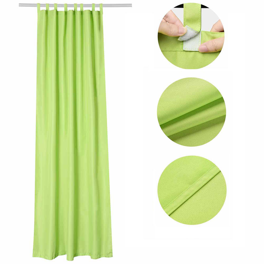 54Wx84H Outdoor Curtain with Velcro Tabs