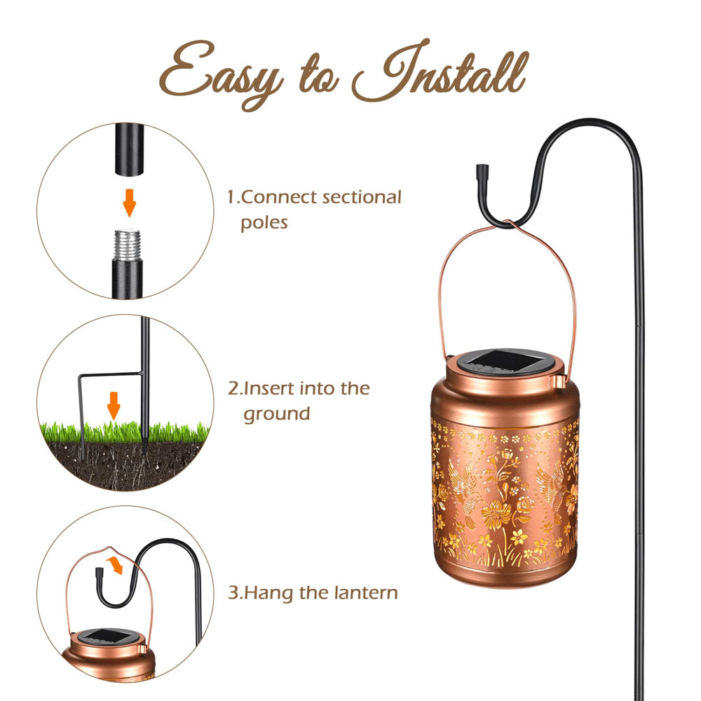 Solar Powered Lanterns Outdoor Garden Patio