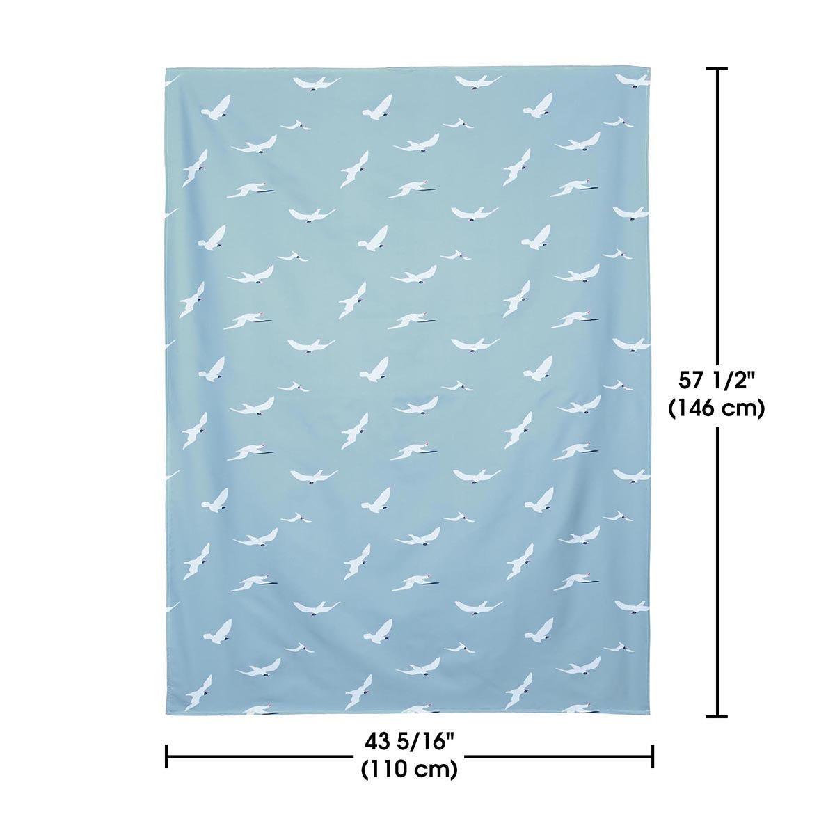 Our Beach Patio Outdoor Tablecloth Printed Seagull 43"x57"