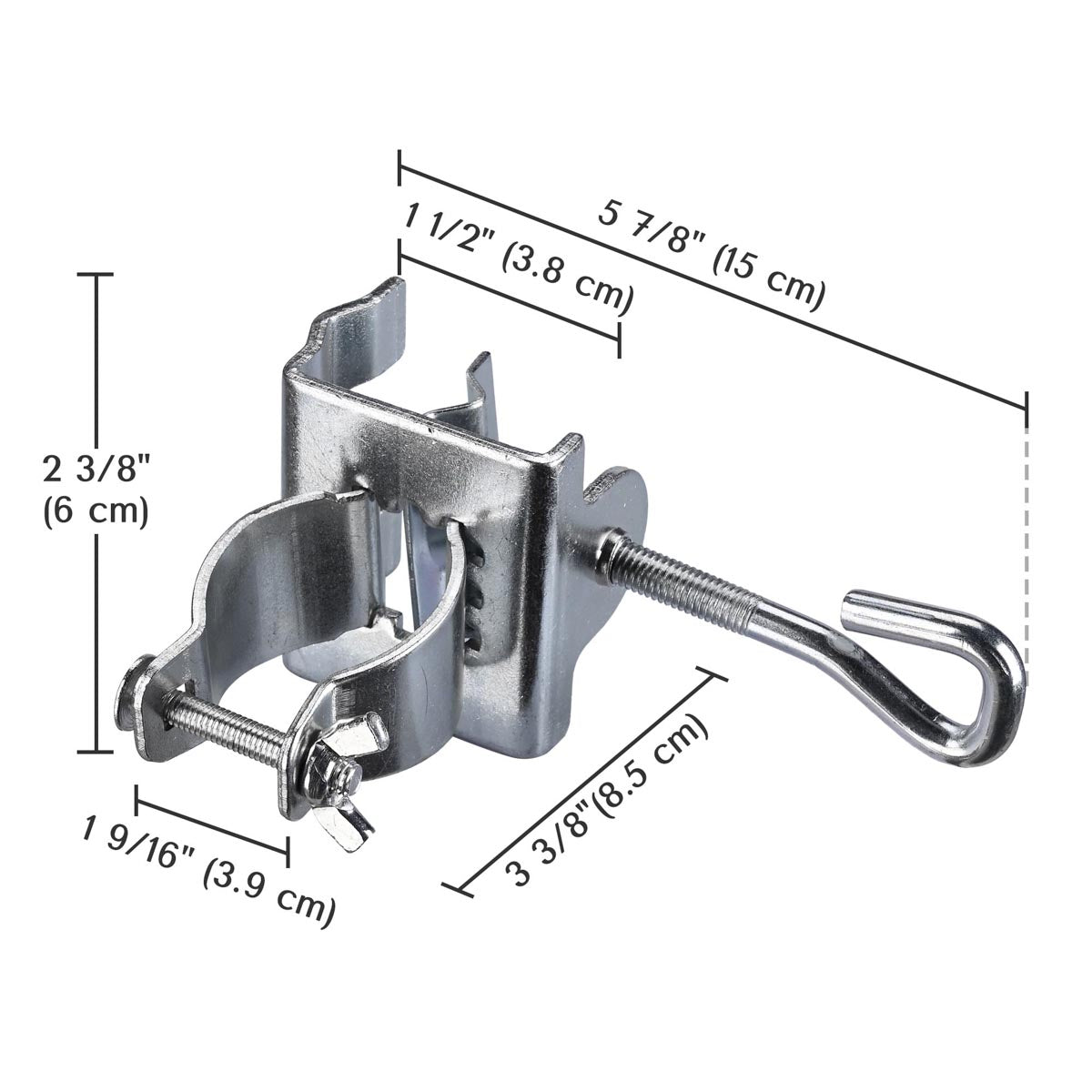 1 1/2" Table Umbrella Clamp Holds Poles D7/8" to 1 1/4"