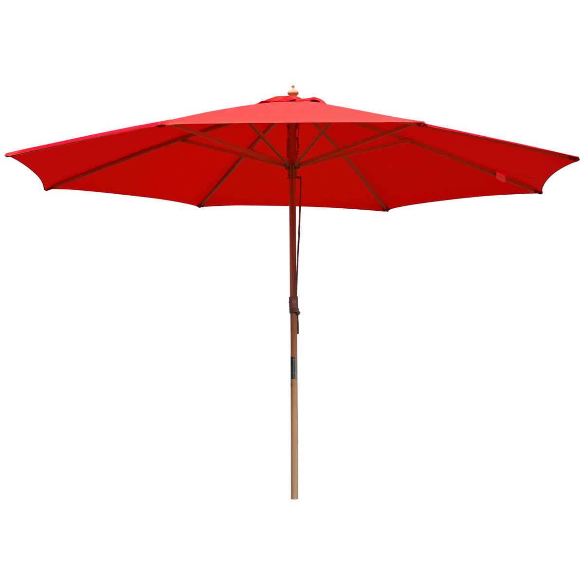 13ft 8-Rib Wooden Umbrella