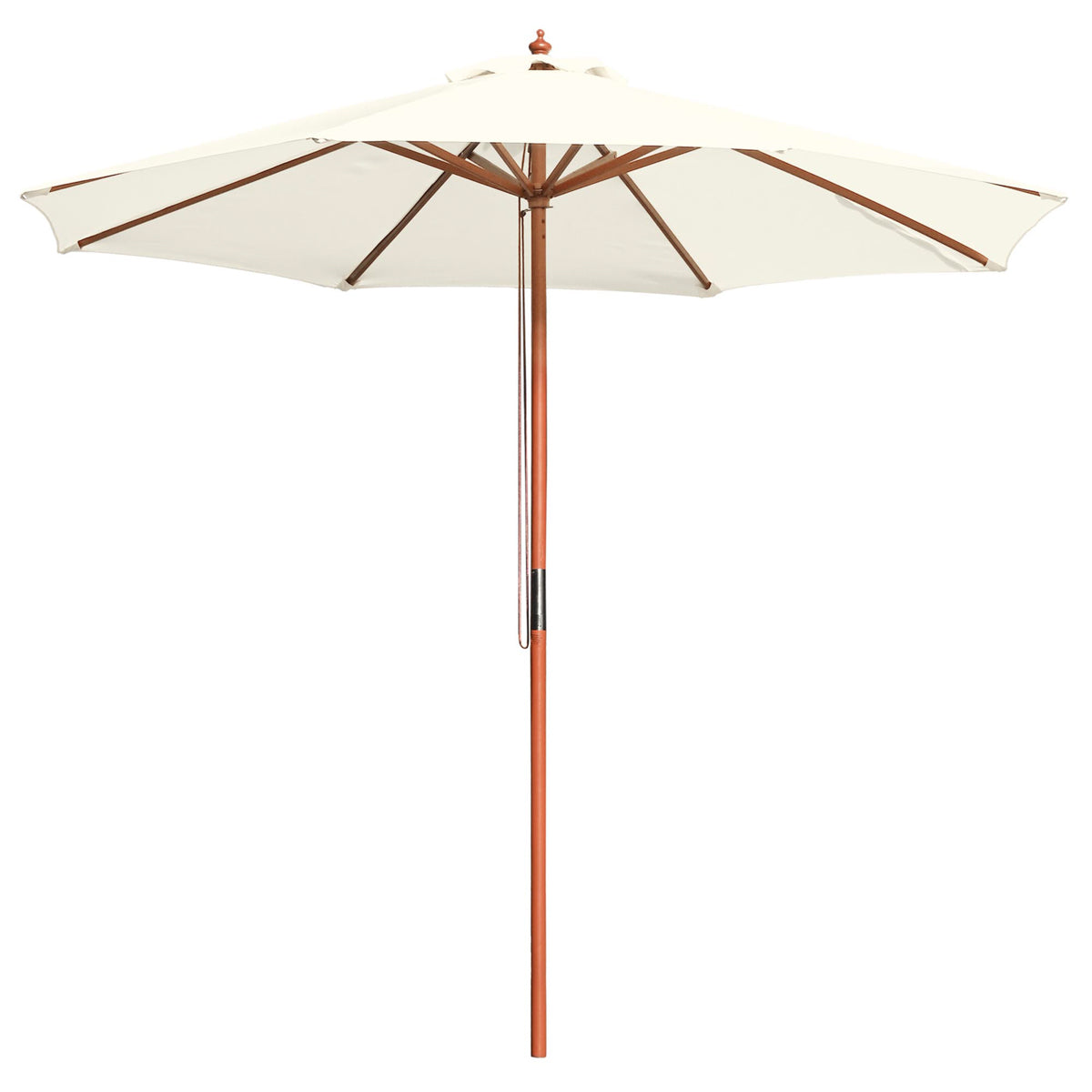 9ft 8-Rib Wooden Umbrella