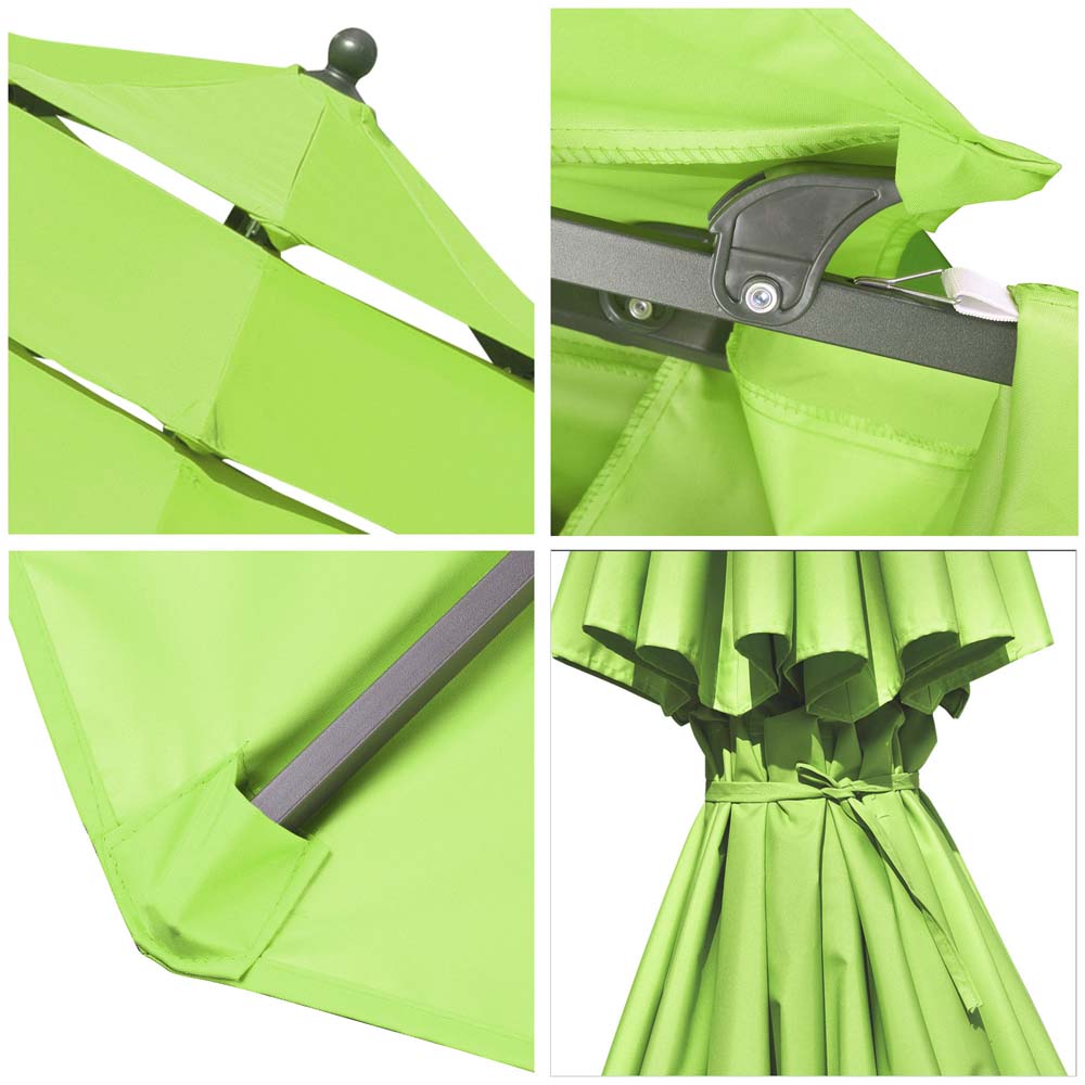 9ft 8-Rib 3-Tier Tilt Outdoor Umbrella