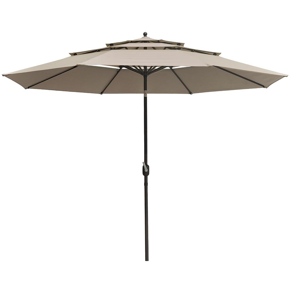 11ft 8-Rib 3-Tier Tilt Outdoor Umbrella