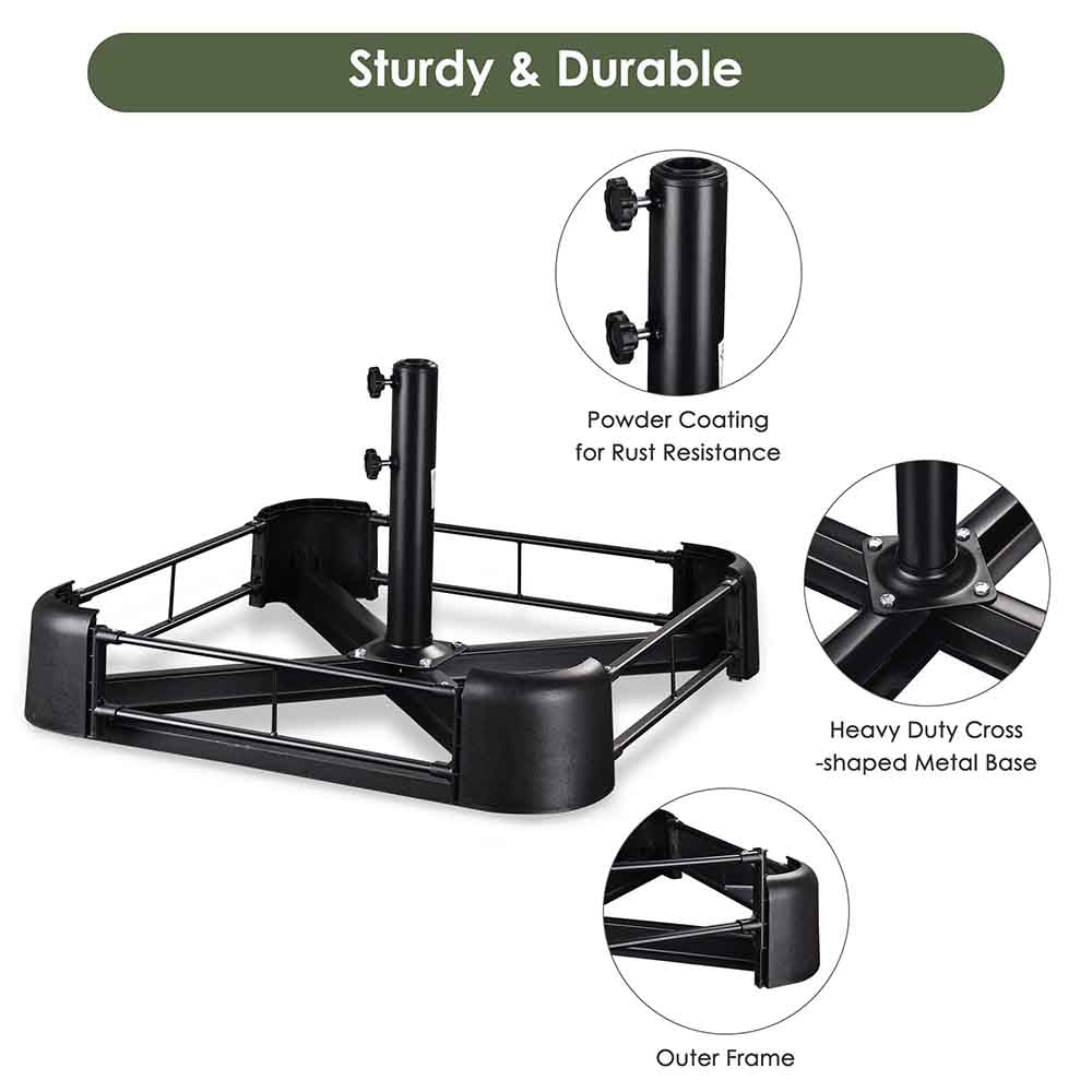 165 lbs Outdoor Umbrella Weight for Poles D1 7/8"