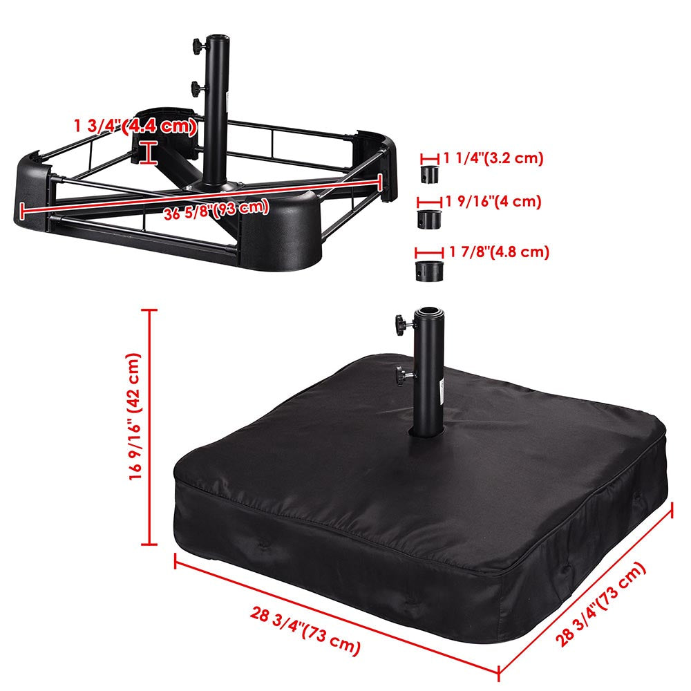 165 lbs Outdoor Umbrella Weight for Poles D1 7/8"