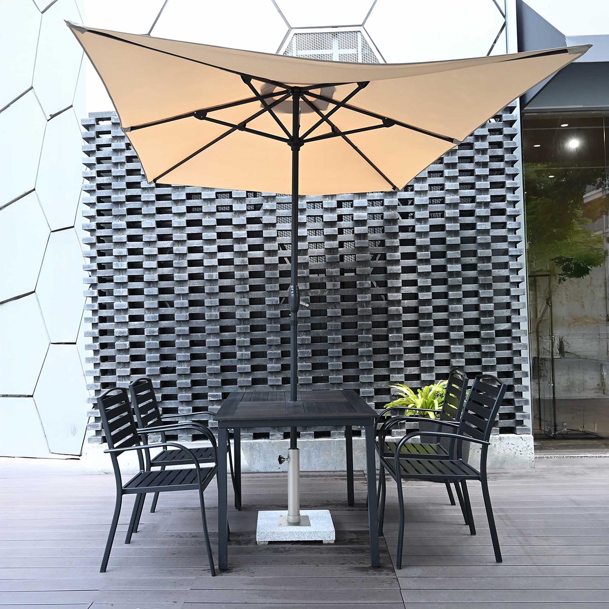 Deck Mount Umbrella Stand Holder & Plate D2 3/8"