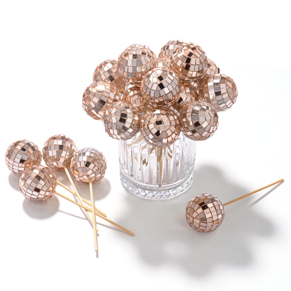 Event Party Small Disco Mirror Ball 1.6in 20ct/pk
