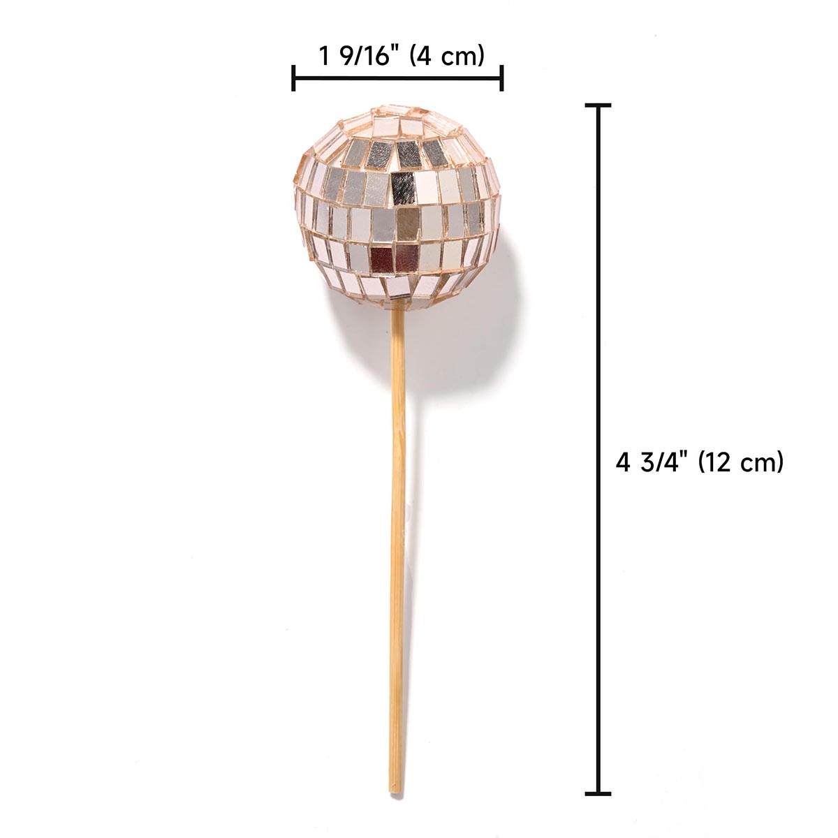 Event Party Small Disco Mirror Ball 1.6in 20ct/pk