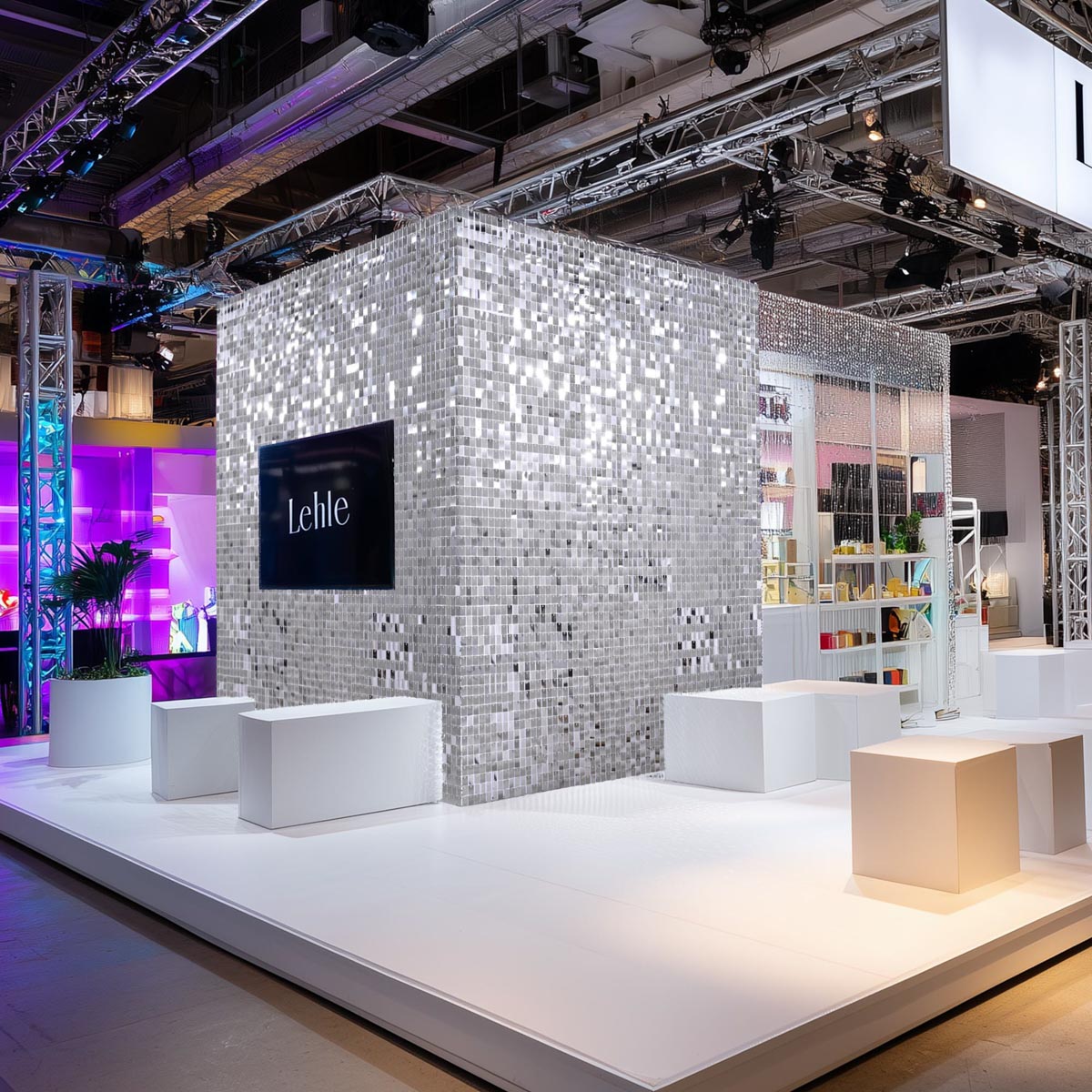Event Party Backdrops Square Sequin Shimmer Wall