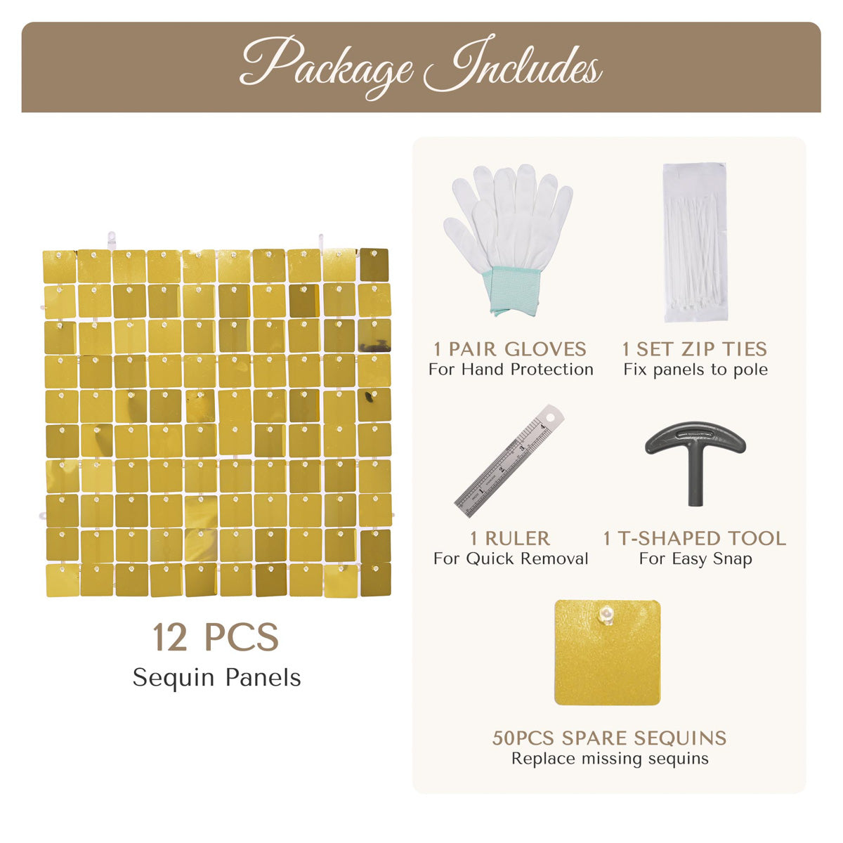 Event Party Backdrops Square Sequin Shimmer Wall