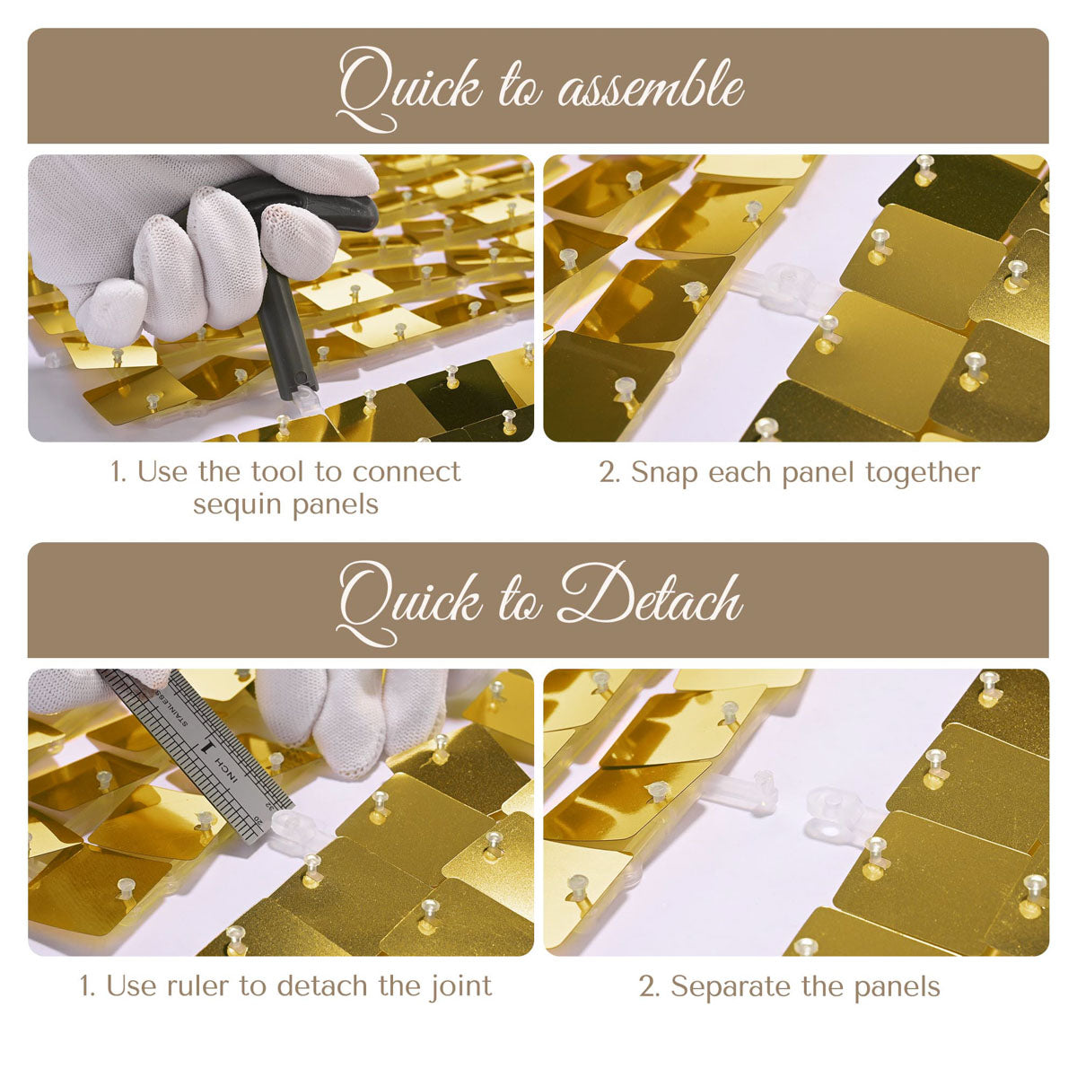 Event Party Backdrops Square Sequin Shimmer Wall