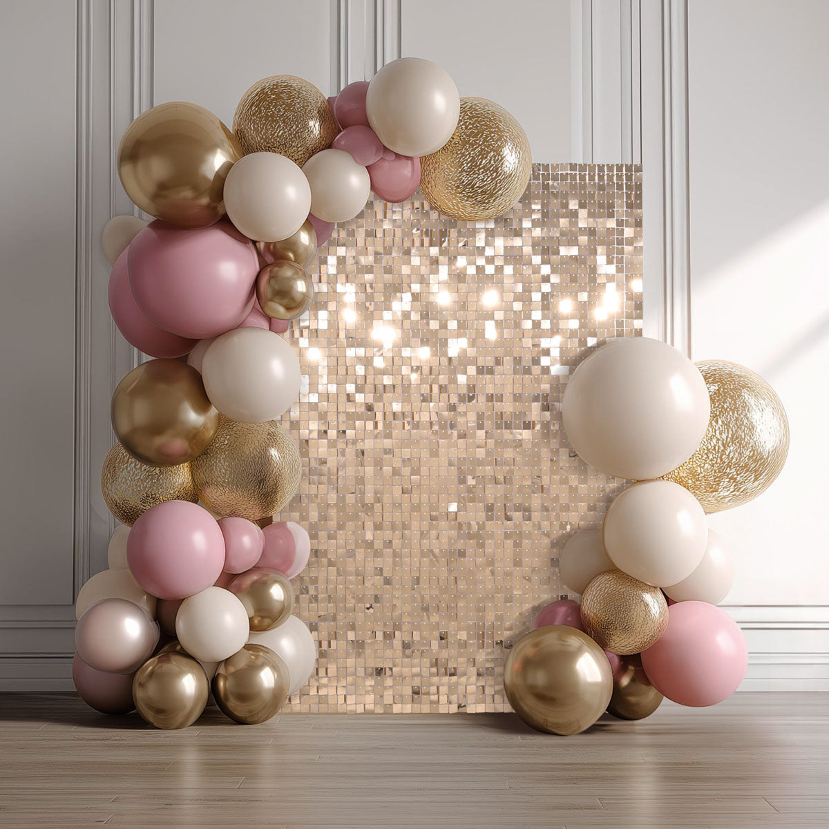 Event Party Backdrops Square Sequin Shimmer Wall