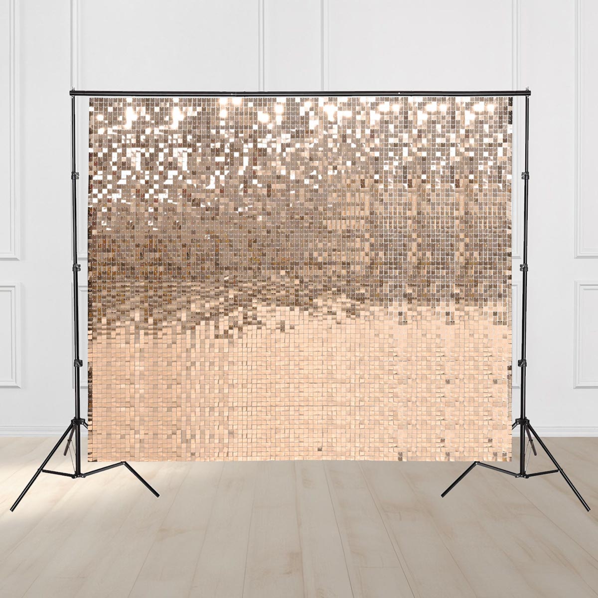 10x8.5ft Shimmer Wall Party Backdrop with Tripod Stand