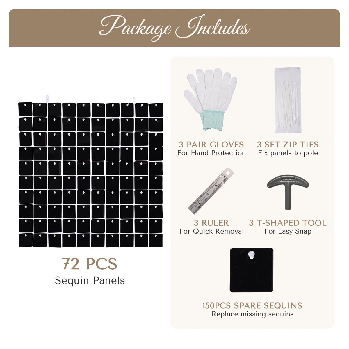 10x8ft Shimmer Wall Backdrop with Heavy Duty Adjustable Stand