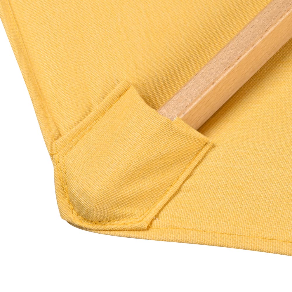 buttercup patio umbrella 9ft Boho Wooden Patio Umbrella Acrylic Fabric UV50+ 10yr Buttercup