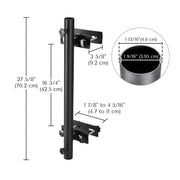 Deck Umbrella Holder Attached to Deck Railing, Fits 1-9/16