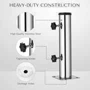 Stainless Steel Deck Umbrella Base in Pool Stand D2 1/8