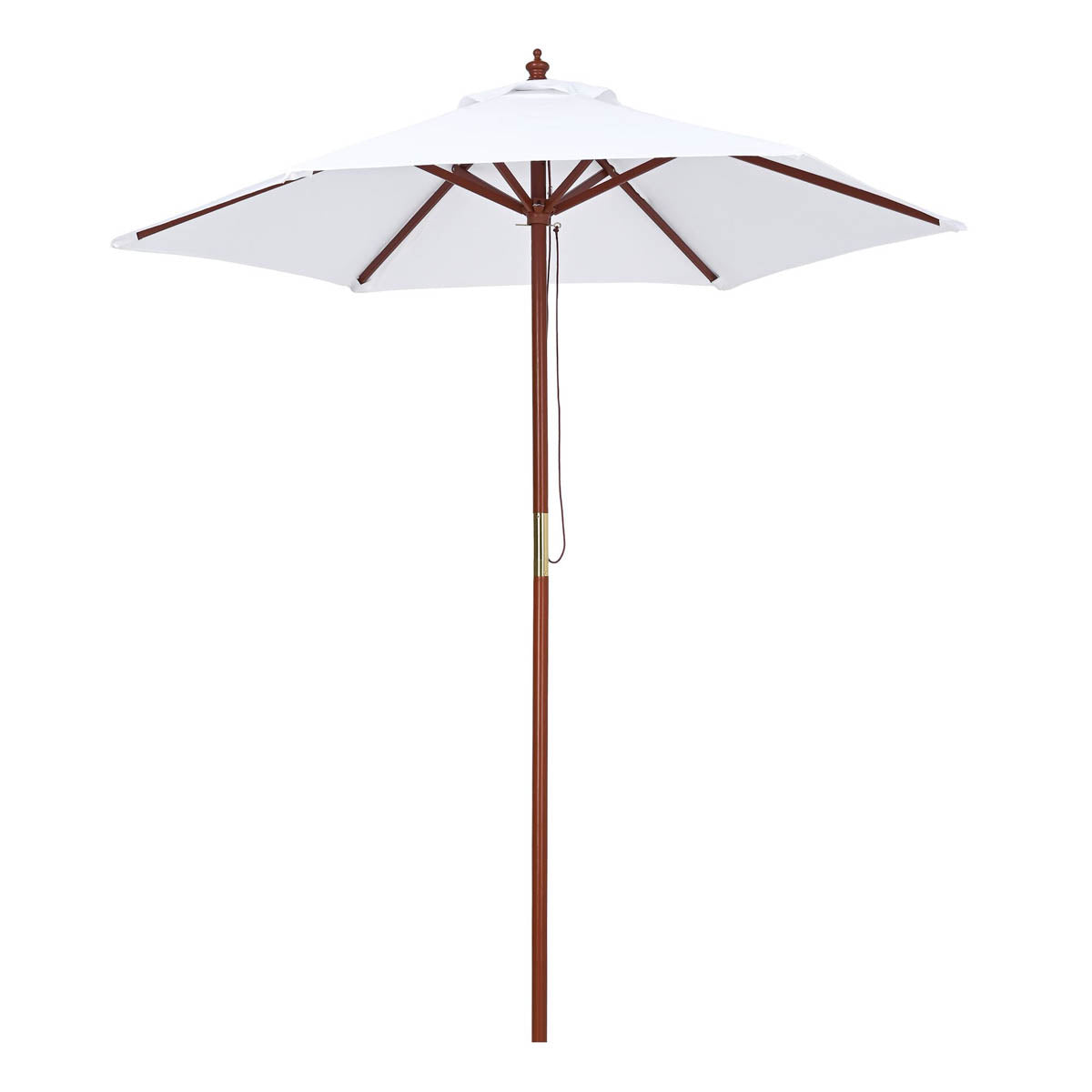 7ft 6-Rib Wooden Umbrella