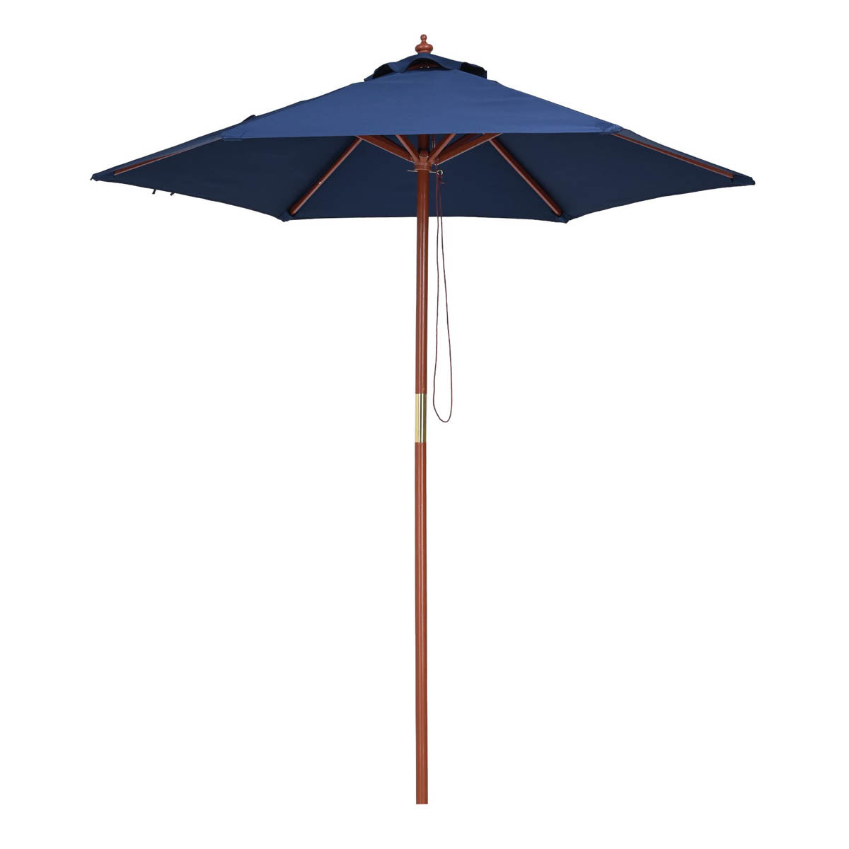 7ft 6-Rib Wooden Umbrella