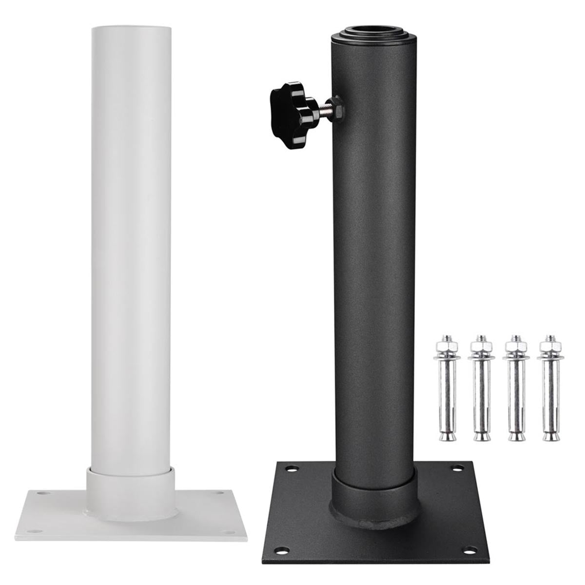 3 patio umbrella pole Base 19.3 Half Round Umbrella Stand for 1.5-1.9 Poles, 20.9 LBS Heavy Duty Outdoor Umbrella Base Stand for Garden, Backyard, With its easy two Best Choice Products 10ft 3-Tier