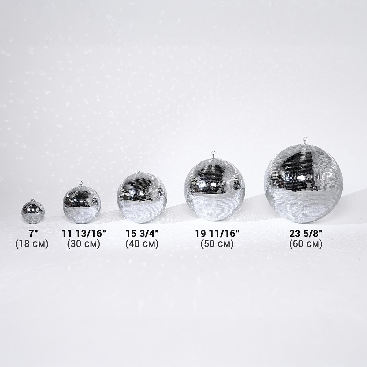 Event Party Disco Mirror Ball Size Options